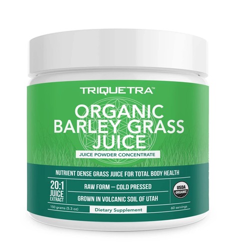 BARLEY GRASS Juice Powder BioActive Form 150g TRIQUETRA HEALTH Exp 08/25