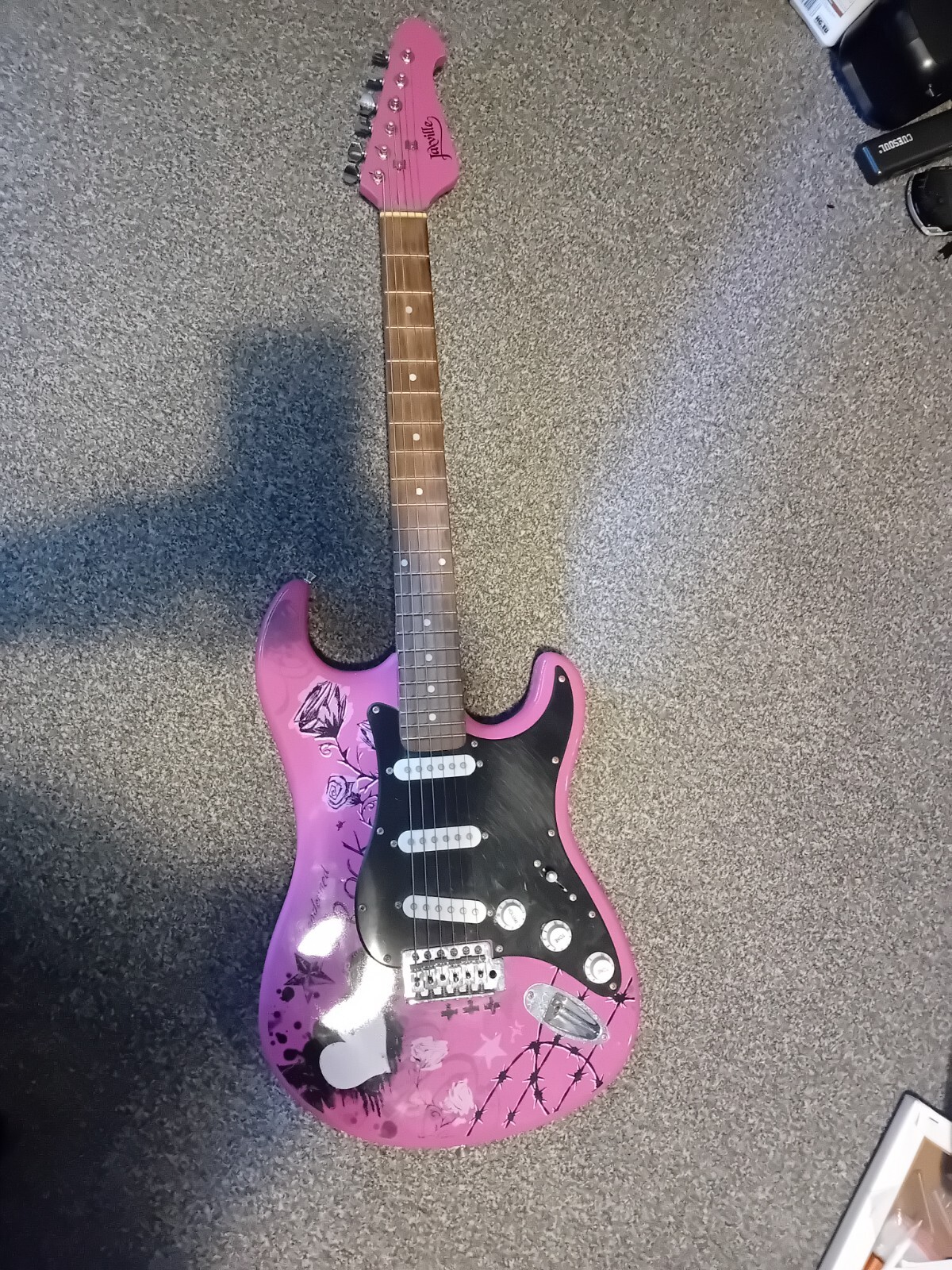 Pink electric guitar jaxville eBay