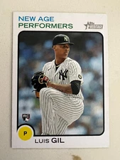 Luis Gil New York Yankees 2022 Topps Heritage New Age Performers Rookie #NAP-21