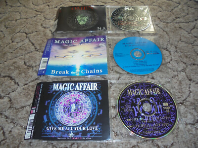3x Single CD Magic Affair Omen III , Give me all your Love , Break these Chains