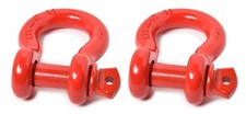 2 Two Premium Red D-ring 34 Bow Shackle Screw Pin 10500 Lb Capacity Jeep Cj 2 Two Premium Red D-ring 34 Bow Shackle Screw Pin 10500 Lb Capacity Jeep Cj