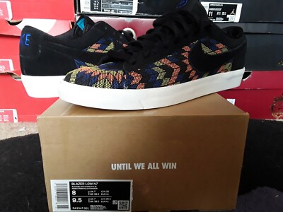 Nike Air Blazer Low N7 Suede Black Citron Pulse White dunk sb mid hi DA1347 001