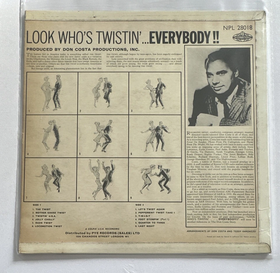 Oliver and the Twisters – Look Who’s Twistin’ Everybody Lp Vinyl Record R n R - Image 3 of 4