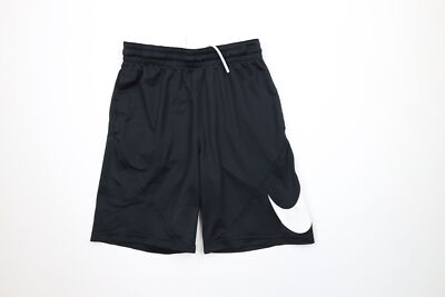 nike basketball swoosh logo shorts in black