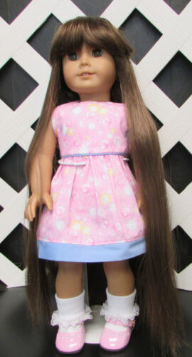 Peluca de muñeca, Monique ""Slumber"" talla 8/9 en marrón claro - Imagen 1 de 3