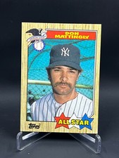 1987 Topps Don Mattingly All Star Card #606