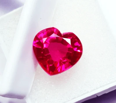 Natürlicher Rosa Saphir 9,50+ Ct Herzförmiger Lose Edelstein Zertifiziert R771 - Bild 1 von 4