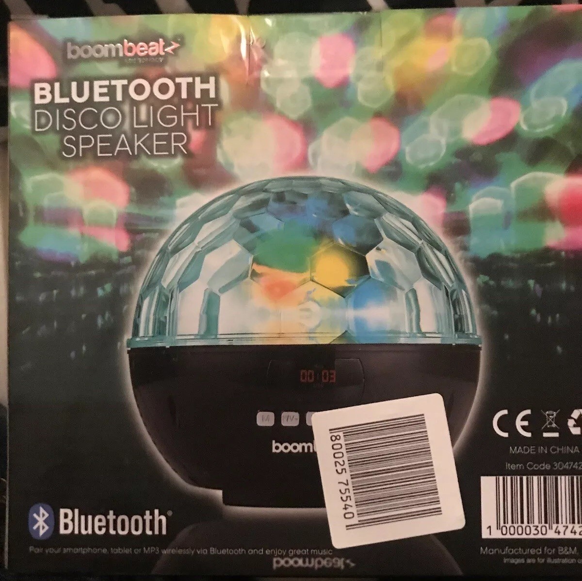boombeatz disco light speaker