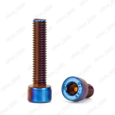 304SS Plate Titanium Hex Socket Bolts Cap Head Screw Motorcycle Refitting M4-M10
