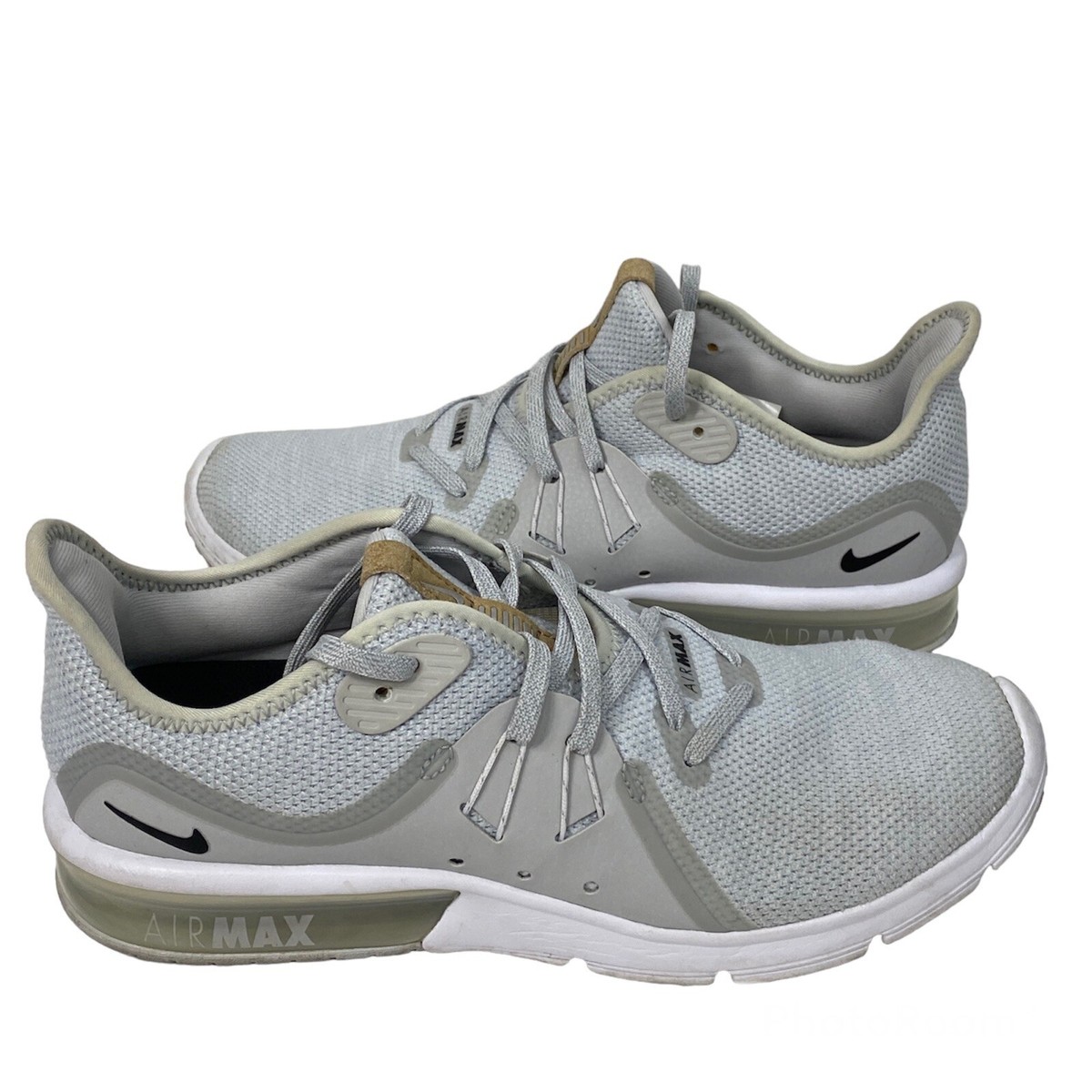 Nike Air Max Women's Sequent Running Shoes Size Gray 908993