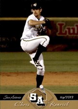 2013 San Antonio Missions Grandstand #19 Chris Rearick Pooler Georgia GA Card