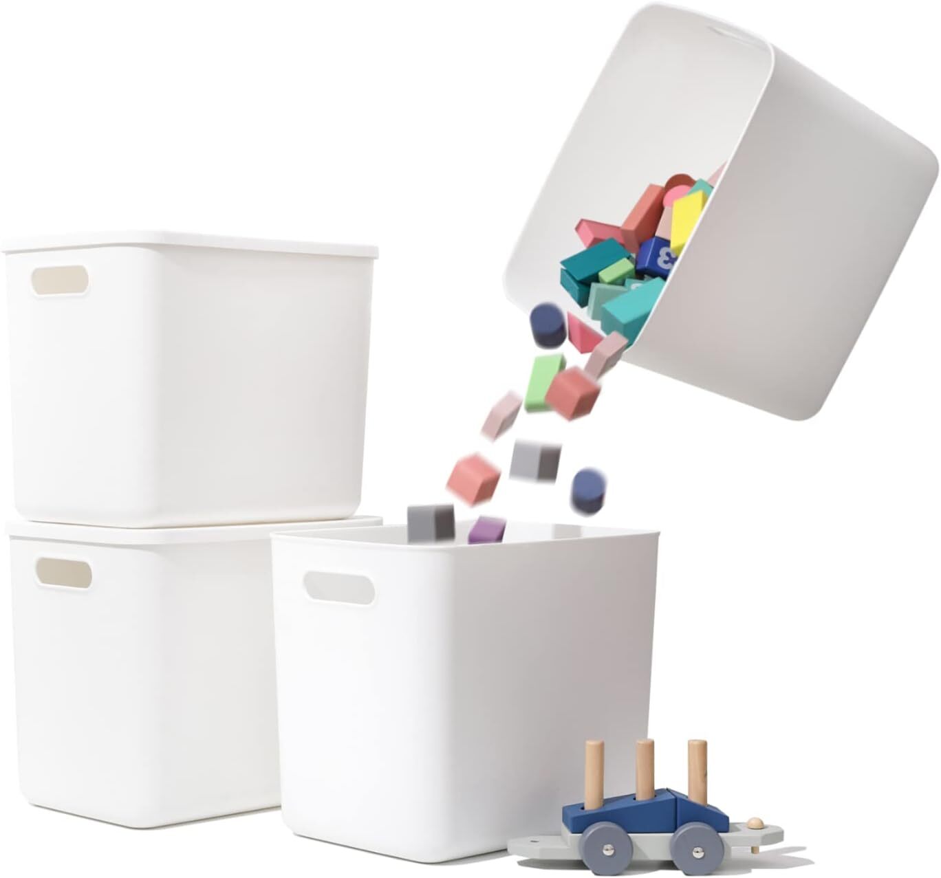 Plastic Storage Baskets Bins Boxes With Lids