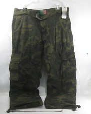 new Jordan Craig GREEN camouflage Cargo Pants MEN  Size 42/32