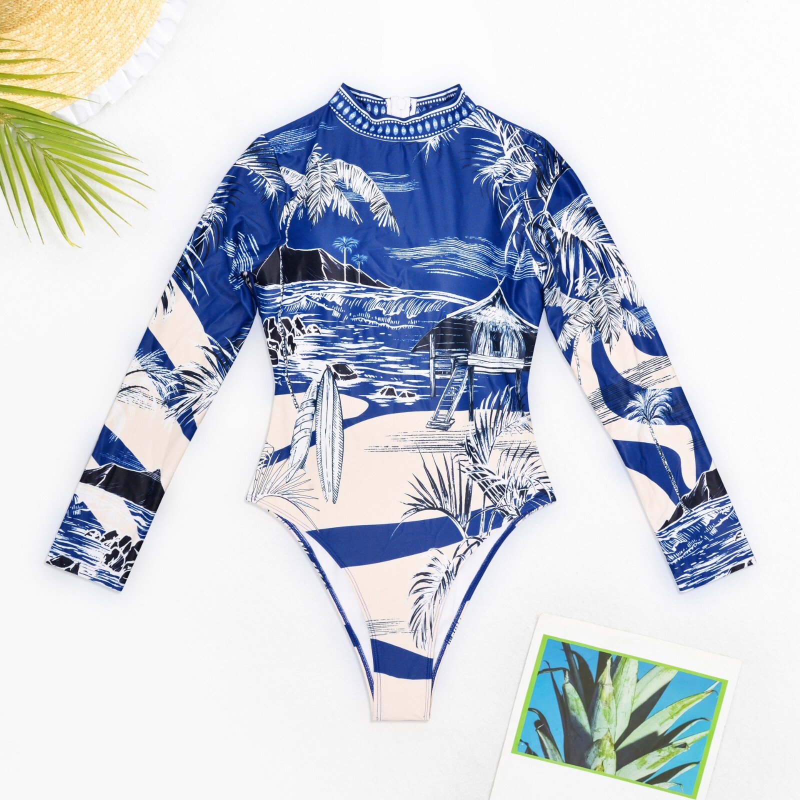 Women's Long Sleeve Swimwear Rash Guard Rash Vest One Piece Surfing