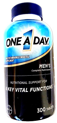 One A Day Men's Complete Multivitamin/Multimineral Formula 300 Tabs EXP 03/2027