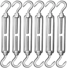 M6 Turnbuckle Hook and Hook Turnbuckle 304 Stainless Steel Heavy Duty