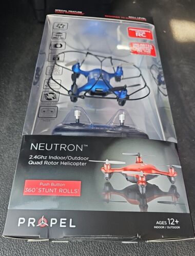 Propel RC Neutron 2.4GHz Indoor/Outdoor Quad Rotor Helicopter w/HD Camera Blue - 第 1/2 張圖片