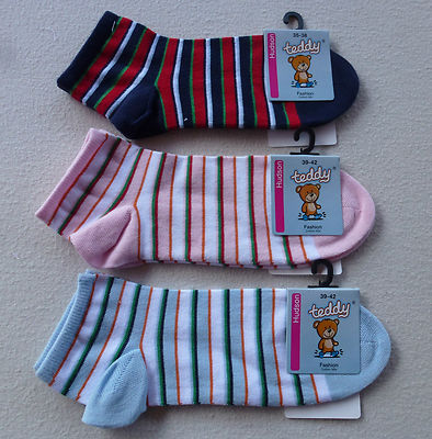 HUDSON Kinder Sneaker Kindersocken Kurzsocken 74% BW (UVP 2,50  ) 23-42 Füßling 