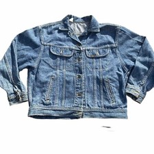 Vintage Lee Riders 101J Denim Jean Trucker Jacket Made in USA Mens XL 46 Chest
