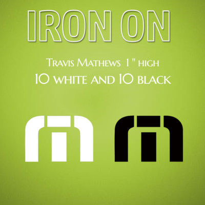 Travis 1 '' high Iron on - 2 colors