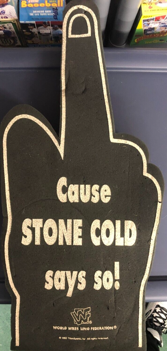Austin 3:16 Foam Finger Vintage 1998 Original WWE Stone Cold Steve