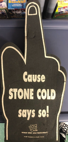 Austin 3:16 Foam Finger Vintage 1998 Original WWE Stone Cold Steve Austin WWF - Picture 2 of 5