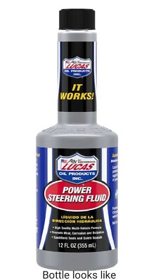 Lucas Oil 10823 Single Power Steering Fluid w/ Additive & Mild Seal 12 Oz Bottle