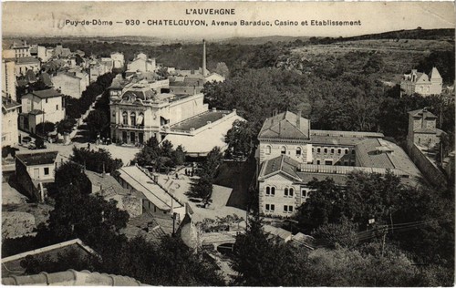 Carte Postale Ancienne Chatel Guyon – Établissement Henry, 63 Puy De Dôme, 1900