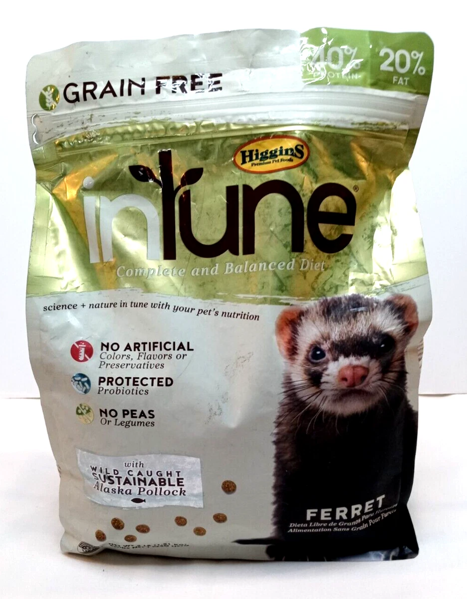 Higgins Premium Pet Foods Intune Complete Diet FERRET 4lbs. grain