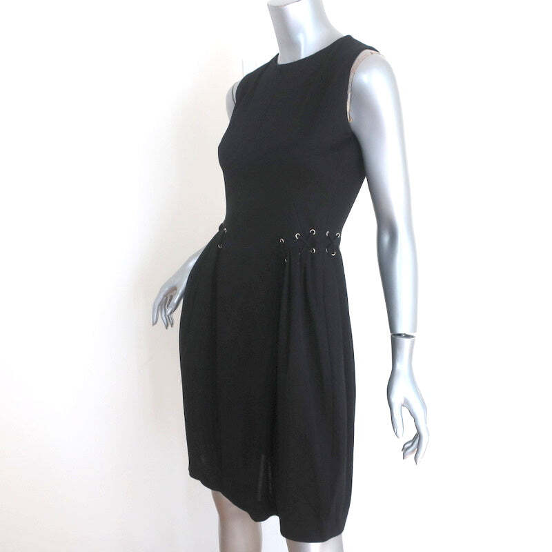 Abito in maglia nera cotone Yves Saint Laurent S S 2009 taglia 38