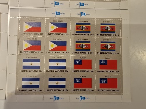 UN New York 1982 - Flags-Series of 4 KLB MNH Ideal Christmas Gift - Picture 5 of 5