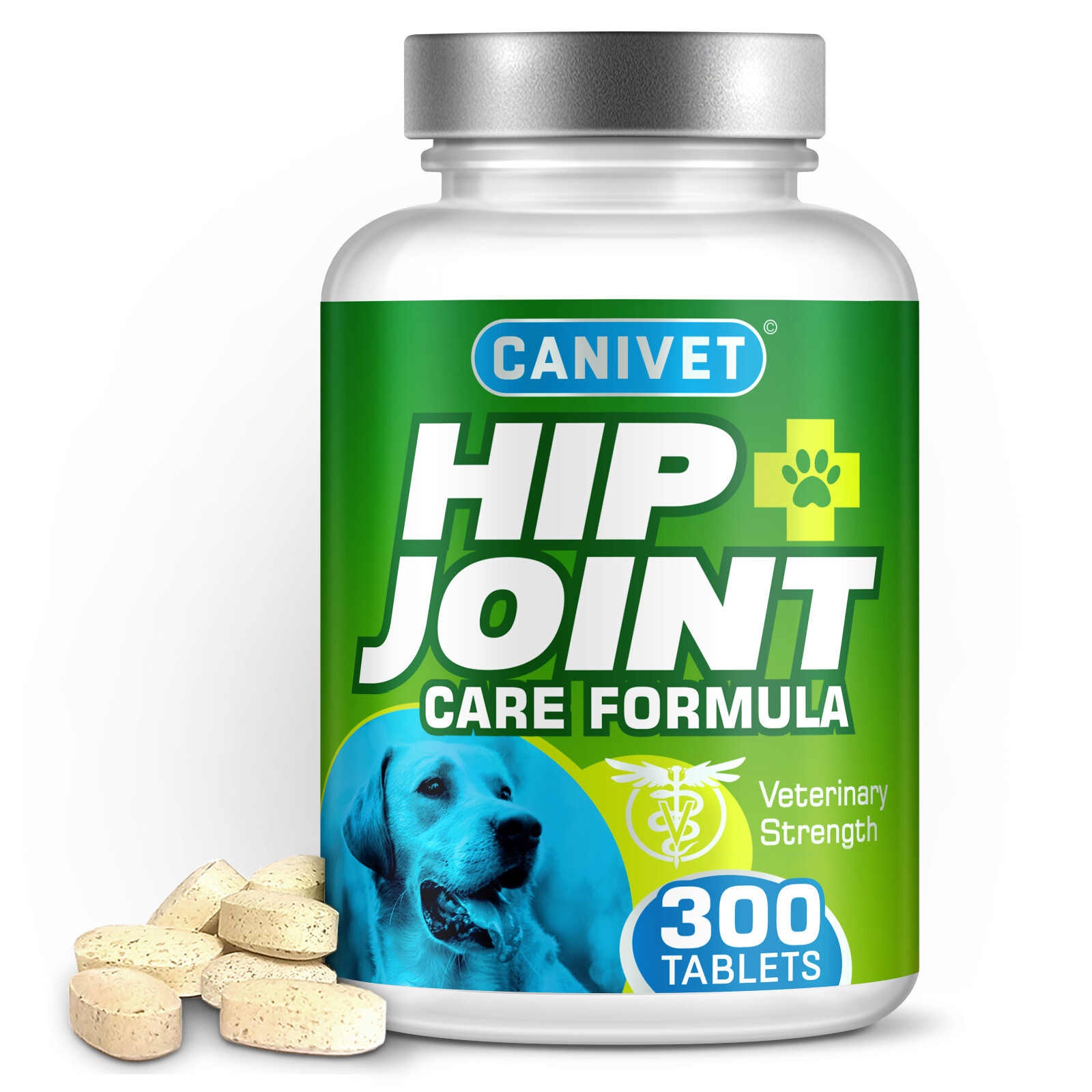 Turmeric Tablets for Dogs | With Glucosamine and Green Lipped Mussel | 300 Pack