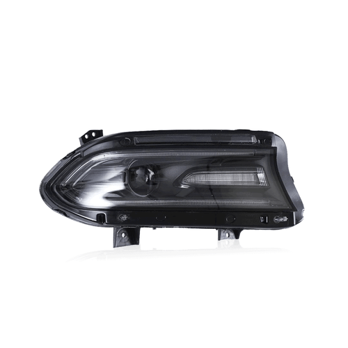 Right SIde DRL Headlights For DODGE CHARGER 2015-2022 Lamp Vland Black Housing - Picture 2 of 9