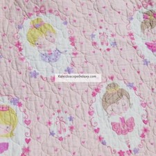 Ballerina 7pc Full Quilt Coverlet Throw Pillows Sheets Ballet Dance Pink No Sham