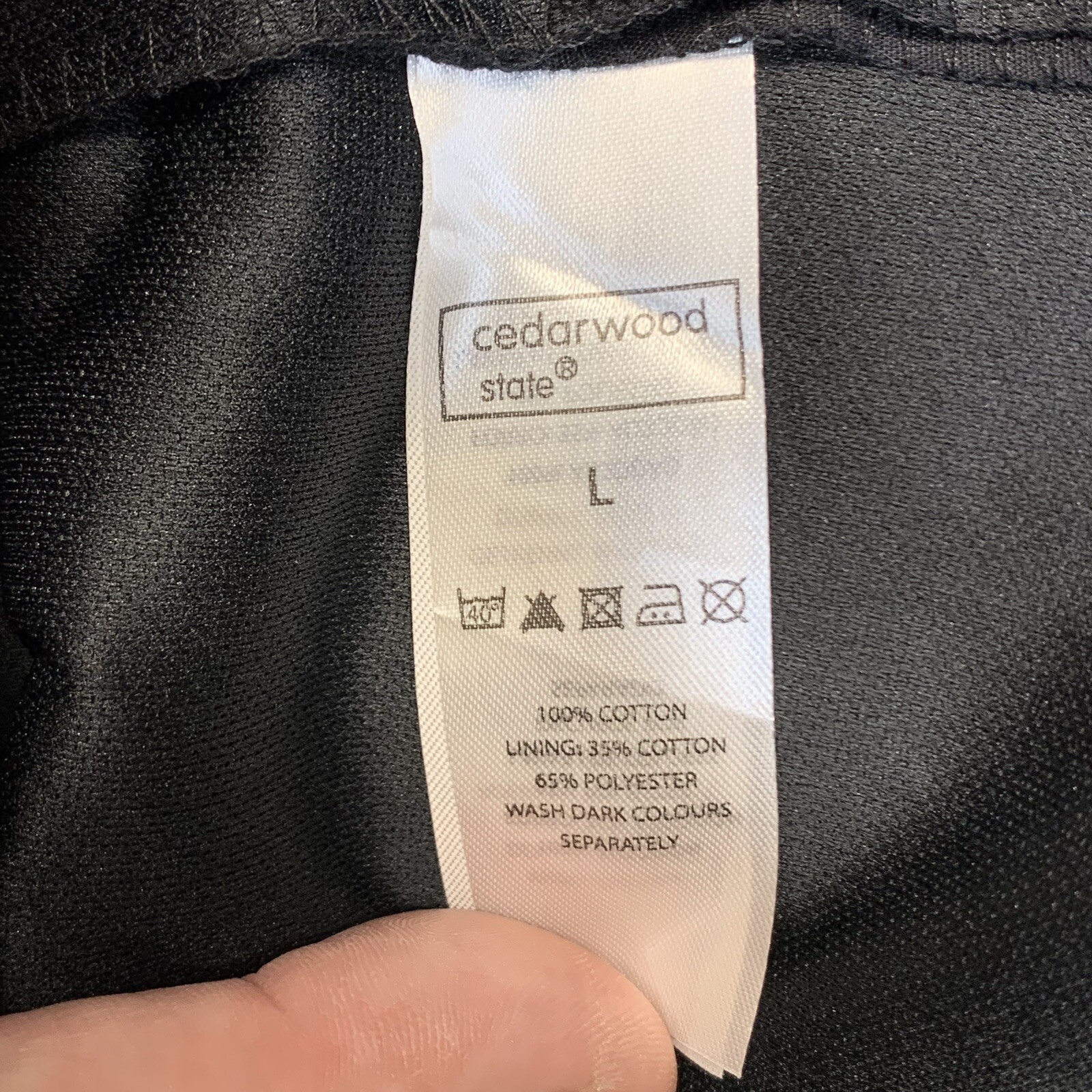 Cedar Wood State Jacket Women's Black Trench Coat Belt Primark Pockets