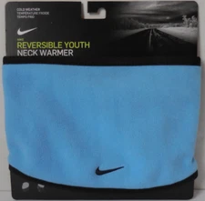 Nike Fleece Neck Warmer Reversible Youth Blue/Black/Midnight Navy Small