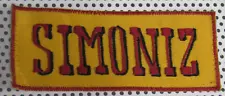 Vintage 1950's SIMONIZ Patch Rare automotive cleaning janitorial products VGC