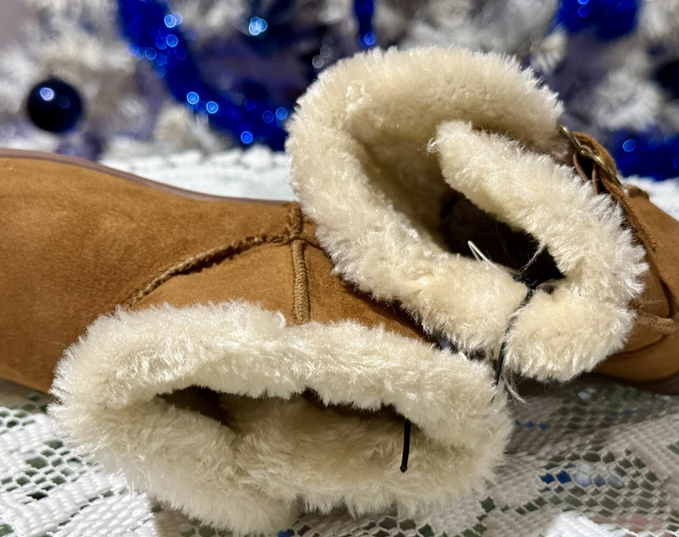 NUEVAS Botas de Invierno de Piel Sintética Desteñidas Glory Niñas Pequeñas Talla 7 Foto 4 de 4