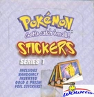 1999 POKEMON Artbox Box-30 Factory Sealed Packs-300 MINT Stickers! Box dinged