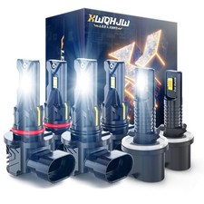 For GMC Yukon XL 1500 2500 2000-2006 LED Headlights High Low Fog Light Bulbs Kit