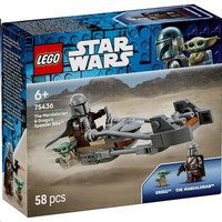 Lego® Star Wars™ Der Mandalorianer Und Grogu Auf Ihrem Speeder Bike™ 75436