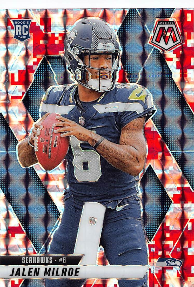 2025 Panini Mosaic #322 Jalen Milroe Mosaic Camo Red