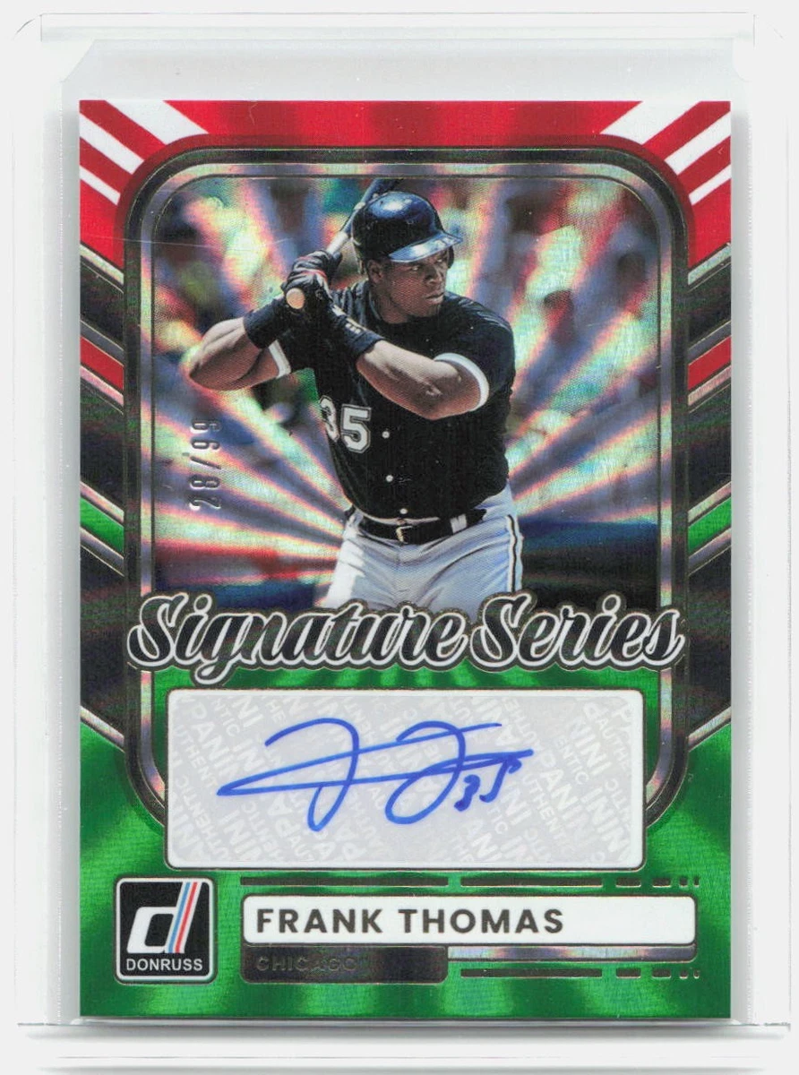 25+ Panini Frank Thomas Autographed Baseball Sports Trading Cards