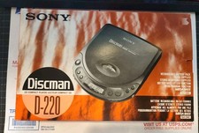 Sony Discman D-220 Compact Portable CD Player Mega Bass Vintage Rare WORKING