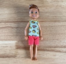 Barbie Chelsea Boy Darrin Doll in Pizza Jumpsuit HTF