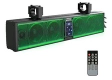 KEMIMOTO 25" 6-Speaker UTV Sound Bar Bluetooth RGB IP65 Waterproof Polaris-OB
