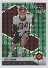 2021 Panini Mosaic Rookies Green Mosaic Prizm Dax Milne #400 0a2j