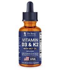 Vitamin D3 K2 with MCT Oil - 1 fl oz, Bone, Teeth, Mood Immune Health