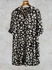 Hobbs London Marciella floral tunic dress in navy and buttercream Size 12