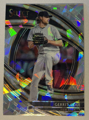 Gerrit Cole 2020 Select Baseball Black Ice /25 Premier Level Yankees